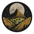 Caridad Mountain & Moon Sticker CA1820751